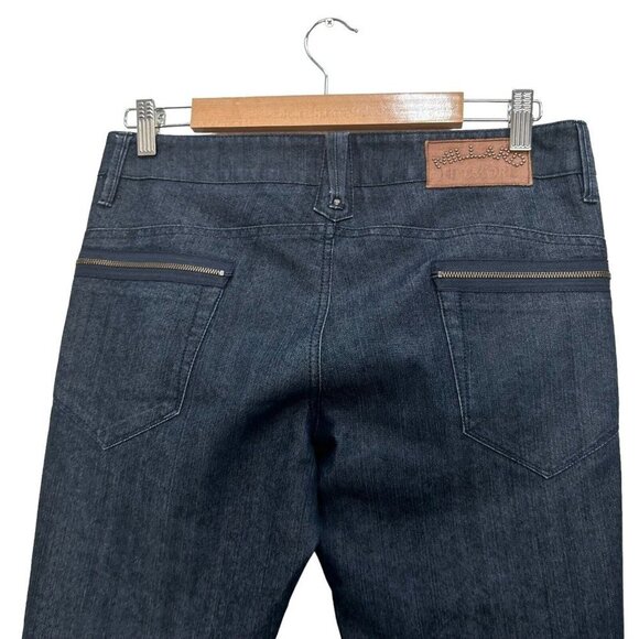 Millard Fillmore Jeans Mid Rise Slim Jeans Dark Wash Skinny Ankl Zip Size 27 - Picture 5 of 13